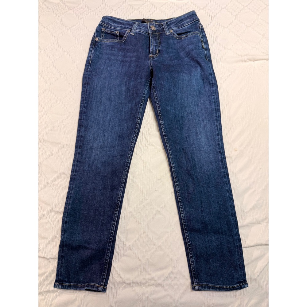 Silver Jeans Co Suki Skinny Crop Women's 26x25 Dark Wash Denim